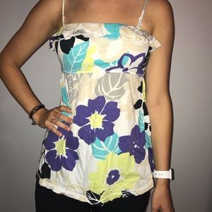 floral tank / tube top